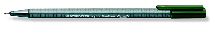 STAEDTLER tűfilc, 0,3 mm, Triplus, sötétzöld
