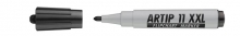 ICO flipchart marker, 1-3 mm, Artip 11 XXL, kúpos, fekete