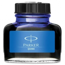 PARKER tinta, üveges, Quink, kék