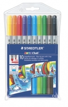 STAEDTLER rostirón készlet, Noris Club, 1-3 mm, 10 db-os, kétvégű, kimosható