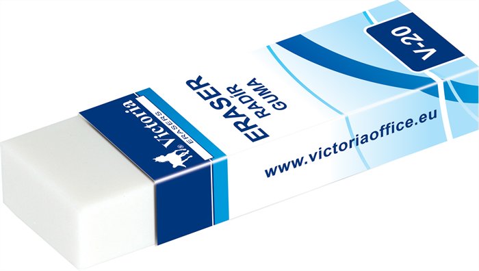 VICTORIA radír, V20, papírtokkal