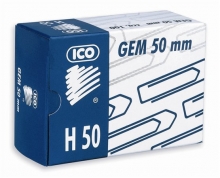 ICO gémkapocs, 25 mm, műanyag dobozban