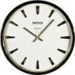 SECCO falióra, 30 cm, ragasztott percjelzők, ezüst színű keret