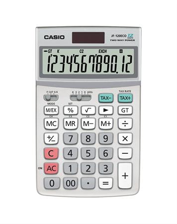 CASIO számológép, asztali, 12 digit, JF-120ECO