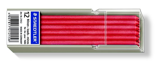 STAEDTLER jelölőkréta hegy, lemosható (omnichrom), Lumocolor, piros