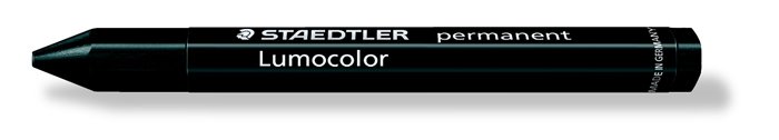 STAEDTLER jelölőkréta (omnigraph), Lumocolor, fekete