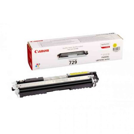CANON CRG-729Y lézertoner, i-SENSYS LBP 7010C, 7018C nyomtatókhoz, sárga, 1k