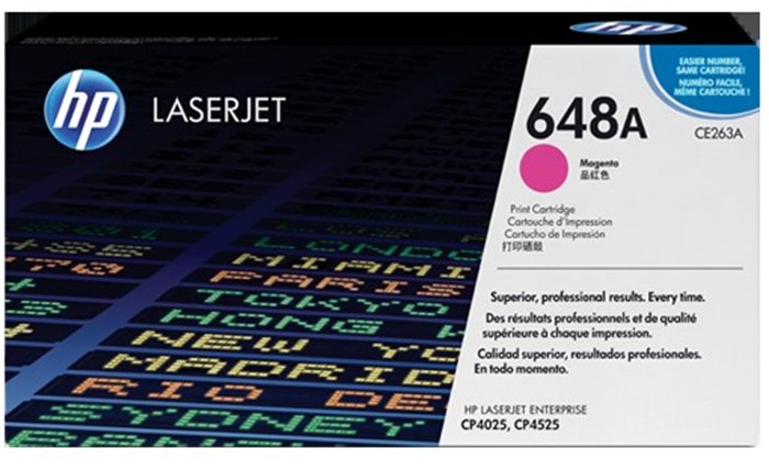 HP CE263A lézertoner, ColorLaserJet CP4525 nyomtatóhoz, 648A vörös, 11k