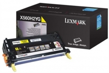 LEXMARK 560H2YG lézertoner, X560n nyomtatóhoz, sárga, 10k