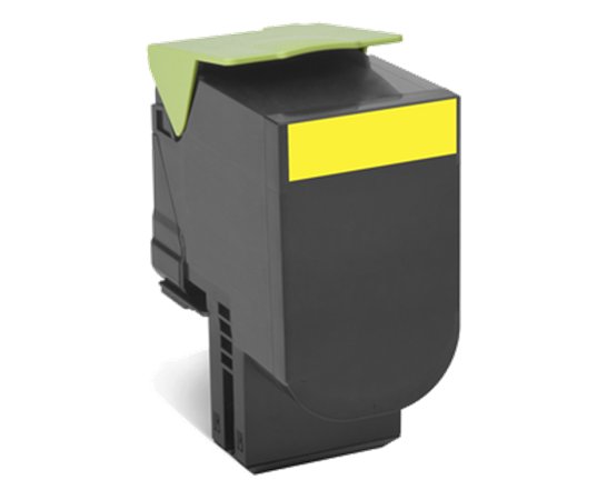 LEXMARK 80C20Y0 lézertoner, CX410/510 nyomtatóhoz, sárga, 3k (return)