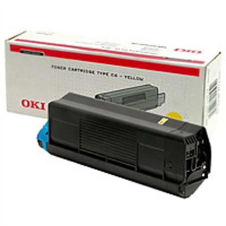 OKI 42804505 lézertoner, C5200, 5400 nyomtatókhoz, sárga, 3k
