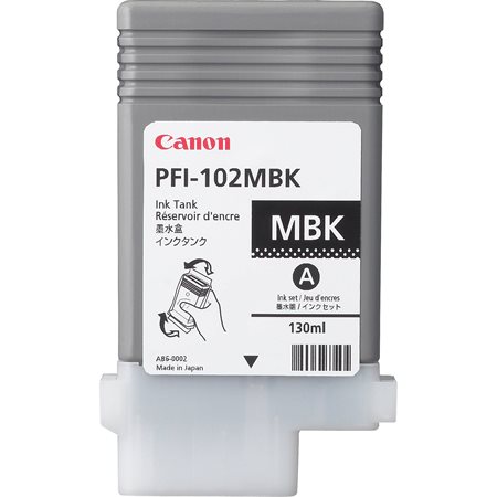 CANON PFI-102MB tintapatron, iPF500, 600, 700, matt fekete, 130ml