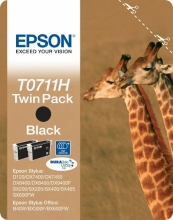 EPSON T07114H10 tintapatron, Stylus D120, fekete, 2*11ml