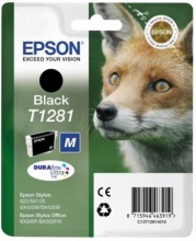 EPSON T12814011 tintapatron, Stylus S22, SX125, SX420W, fekete, 5,9ml