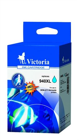 VICTORIA C4907A tintapatron, OfficeJet Pro 8000, 8500, 940XL, kék, 28ml