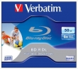 VERBATIM BD-R, Blu-Ray, 50 GB, 6x, nyomtatható, kétrétegű, normál tokban