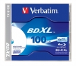 VERBATIM BD-R, Blu-Ray, 100 GB, 4x, nyomtatható, X,L, háromrétegű, normál tokban