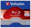 VERBATIM BD-RE, Blu-Ray, 50 GB, 2x, kétrétegű, újraírható, normál tokban
