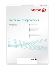 XEROX írásvetítő fólia, A4, fekete-fehér fénymásolóhoz, lézernyomtatóba, lehúzható vezetőcsíkkal