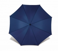 automata esernyő, hajlított fa nyéllel, kék