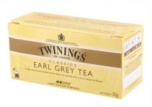 TWININGS tea, fekete, Earl grey, 25x2 g