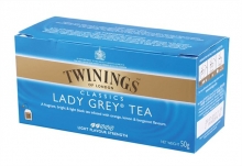 TWININGS tea, fekete, Lady grey, 25x2 g