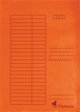 VICTORIA pólyás dosszié, karton, A4, narancs
