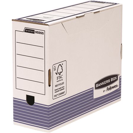 FELLOWES archiváló doboz, 100 mm, BANKERS BOX® SYSTEM, kék