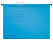 LEITZ függőmappa, karton, A4, Alpha Standard, kék