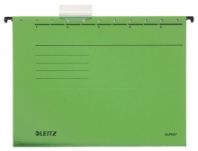 LEITZ függőmappa, karton, A4, Alpha Standard, zöld