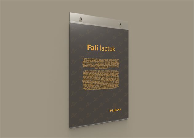 MULTIBRAND függeszthető tábla, A4, plexi, fekvő