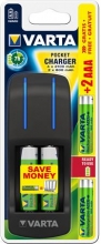 VARTA elemtöltő, AA ceruza/AAA mikro, 4x2100 mAh AA+ 2x 800 mAh AAA Pocket