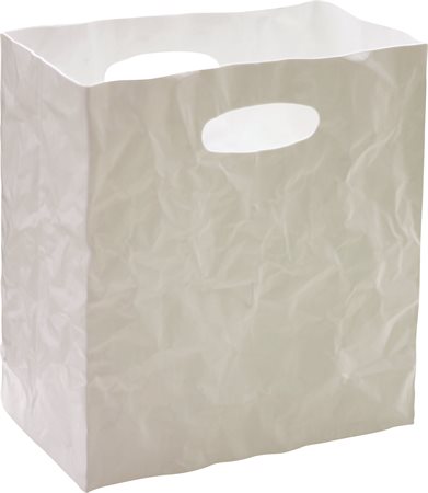 HELIT műanyag tárolódoboz, 8,5 liter Crinkle Box Midi, fehér