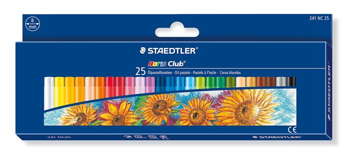 STAEDTLER olajpasztell kréta Noris Club, 25 különböző szín