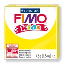FIMO gyurma, 42 g, égethető Kids, sárga