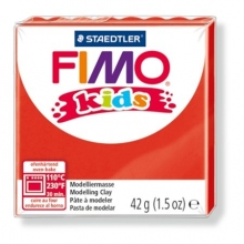 FIMO gyurma, 42 g, égethető Kids, piros
