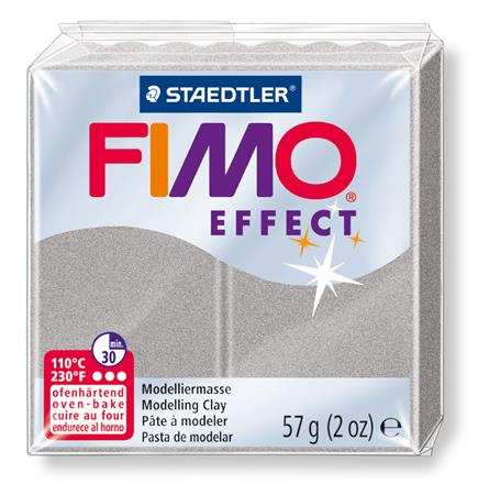 FIMO gyurma, 57 g, égethető Effect, halvány ezüst gyöngyház