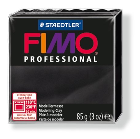 FIMO gyurma, 85 g, égethető Professional, fekete