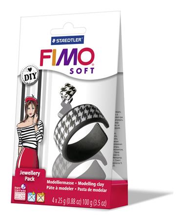 FIMO ékszerkészítő szett Soft Black & White