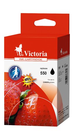 VICTORIA 550 Tintapatron Pixma iP7250, MG5450, MG6350 nyomtatókhoz, fekete, 22ml