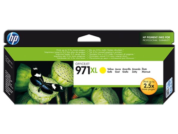 HP cN628AE Tintapatron OfficeJet Pro X 451, 476, 551, 576, nyomtatóhoz, 971xl sárga, 6,6k