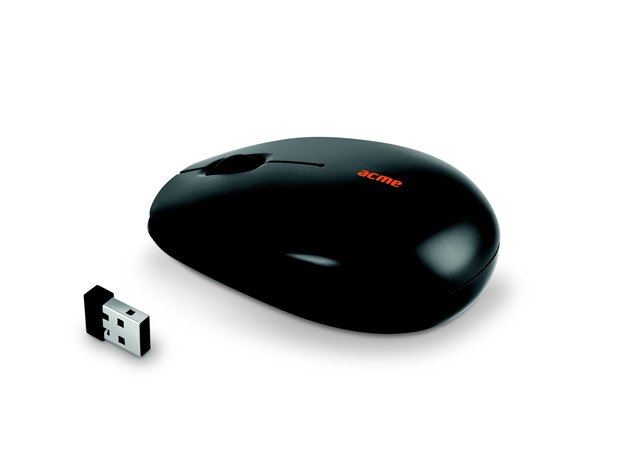 ACME egér, vezeték nélküli, optikai, kisméret, USB MW12