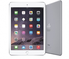 APPLE táblagép, retina 7.9, 16GB A7 iPad Mini 3, fehér-ezüst