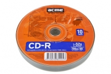 ACME cD-R lemez, 700MB, 52x, zsugor csomagolás