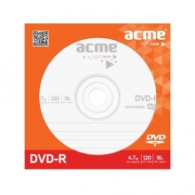 ACME dVD-R lemez, 4,7GB, 16x, papír tasak