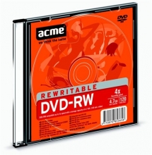 ACME dVD-RW lemez, újraírható, 4,7GB, 4x, vékony tok