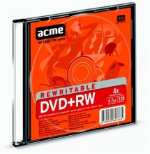 ACME dVD+RW lemez, újraírható, 4,7GB, 4x, vékony tok