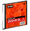 ACME dVD+R lemez, kétrétegű, 8,5GB, 8x, vékony tok Double Layer