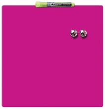 NOBO üzenőtábla, mágneses, írható, rózsaszín, 36x36 cm Quartet,