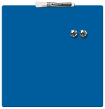 NOBO üzenőtábla, mágneses, írható, kék, 36x36 cm Quartet